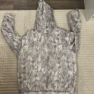 Gray Tie-Dye Hoodie